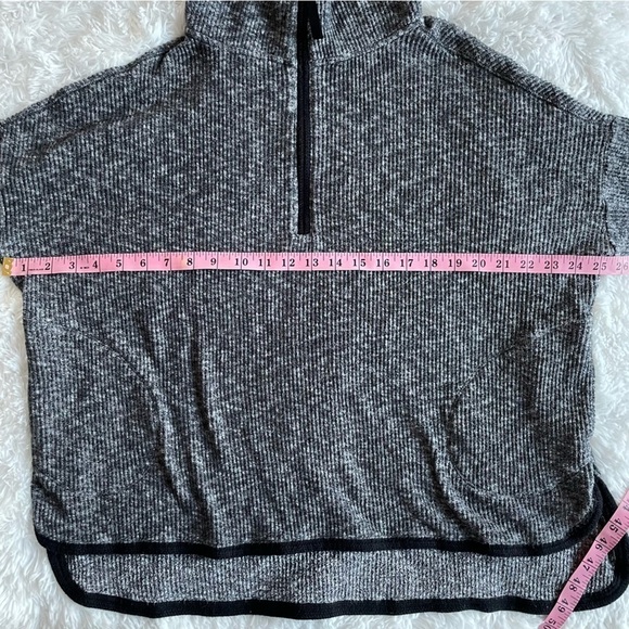 Anthropologie Saturday Sunday Weekender Ribbed 1/4 Zip Sweatshirt - Picture 6 of 9